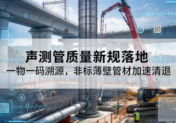 北京声测管质量新规落地，一物一码溯源，非标薄壁管材加速清退